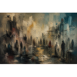 Silent Density of Absence, by Nina Demoart, Oil on Canvas, 2023